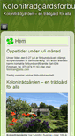 Mobile Screenshot of kolonitradgardsforbundet.se